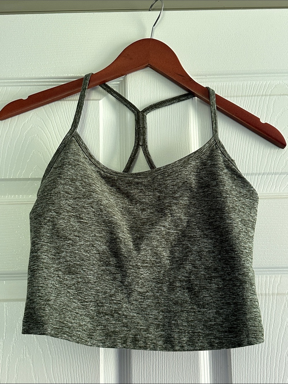 Beyond Yoga Heathered Slim Racerback Crop Tank